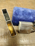 Vtg 1963 Zippo Brushed Chrome Cigarette Lighter Pat# 2517191 w/Original Insert