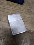 Vtg 1963 Zippo Brushed Chrome Cigarette Lighter Pat# 2517191 w/Original Insert