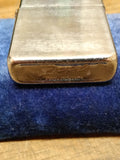 Vtg 1963 Zippo Brushed Chrome Cigarette Lighter Pat# 2517191 w/Original Insert