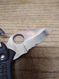 Vtg Spyderco G2 Stainless Steel Seki City Japan Semi Serrated Edge Folding Knife