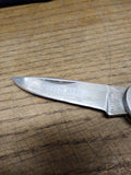 Vtg Edge Mark Silver Star 440 Stainless Steel 11 329 Folding Knife 3" Blade Japa