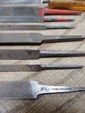 Vtg 15 Piece File Lot FL Grobet Nicholson Black Diamond Heller Tools Good Shape