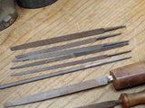 Vtg 15 Piece File Lot FL Grobet Nicholson Black Diamond Heller Tools Good Shape