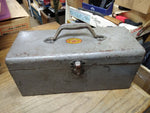 Vtg Simonsen Metal Products Tool Tackle Box NIKI THE DOG LOGO Boxes Of Quality!
