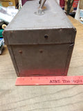 Vtg Simonsen Metal Products Tool Tackle Box NIKI THE DOG LOGO Boxes Of Quality!