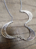 Vtg Stunning Unmarked Pale Blue Rhinestone 16 in Necklace Screw Back Earring Set