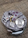 Vtg Hamilton 17 Jewel Ladies Wind Up Working Watch 10K RGP Stretch Band Swiss!