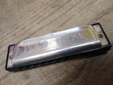 Hohner Pocket Pal Harmonica Key Of C 10 Hole Nice Tone Good Condition!