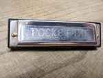 Hohner Pocket Pal Harmonica Key Of C 10 Hole Nice Tone Good Condition!