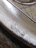 Vtg Designer Signed Crown Trifari Silver Tone Leaf Brooch Pin 3.25 In. Very Nice