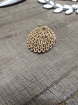 Vtg Designer Signed Crown Trifari Gold Tone Brooch 1.5 Inch Nice