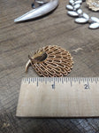 Vtg Designer Signed Crown Trifari Gold Tone Brooch 1.5 Inch Nice