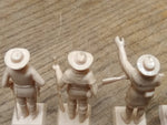 Vtg Marx Famous American Heroes Lot Gen Custer Buffalo Bill Kit Carson D Boone+