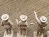 Vtg Marx Famous American Heroes Lot Gen Custer Buffalo Bill Kit Carson D Boone+