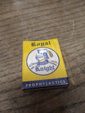 Vtg NOS Royal Knight Prophylactics Package Of 2 Allied Latex Sales Co New York