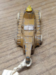 Vtg Barclay 1937 Slush Mold Metal Renault Military Tank White Rubber Tires Nice!