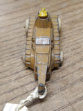 Vtg Barclay 1937 Slush Mold Metal Renault Military Tank White Rubber Tires Nice!