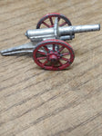 Vtg Barclay Slush Mold Metal Silver Red Military Civil War Cannon Made in USA!
