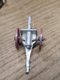 Vtg Barclay Slush Mold Metal Silver Red Military Civil War Cannon Made in USA!