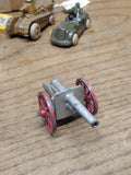 Vtg Barclay Slush Mold Metal Silver Red Military Civil War Cannon Made in USA!