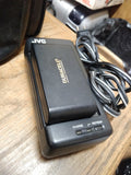 Vtg JVC Compact VHSC Model GR AX47 5 Head Camcorder with Bag Charger Tapes Cords