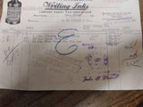 Vtg 1926 Antique Receipt Bill Sanford Mfg Co Chicago for Writing Ink and Fluid