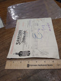 Vtg 1926 Antique Receipt Bill Sanford Mfg Co Chicago for Writing Ink and Fluid