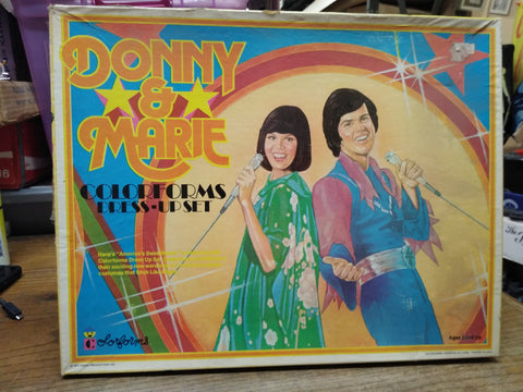 Vtg 1977 Osbro Productions Donnie & Marie Colorforms Dress Up Set #2354 Nice!