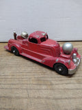 Vtg 1950's Hubley Kiddie Toy Die Cast Metal Fire Engine Complete Original Paint!