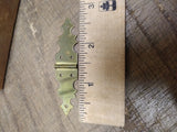 Vtg NOS 1 Dozen Pair Brass Cabinet Hinges Brainerd Mfg Co. 5/8" x 2 3/4" in Box!