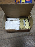 Vtg NOS 1 Dozen Pair Brass Cabinet Hinges Brainerd Mfg Co. 5/8" x 2 3/4" in Box!