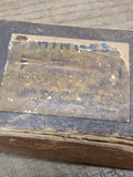 Vtg NOS 1 Dozen Pair Brass Cabinet Hinges Brainerd Mfg Co. 5/8" x 2 3/4" in Box!