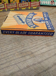 Vtg NOS Lucky Boy Double Edge Razor Blades 20 5 Blade Packs Full Display Box