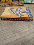 Vtg NOS Lucky Boy Double Edge Razor Blades 20 5 Blade Packs Full Display Box