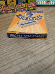 Vtg NOS Lucky Boy Double Edge Razor Blades 20 5 Blade Packs Full Display Box