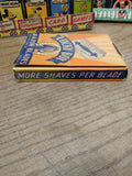 Vtg NOS Lucky Boy Double Edge Razor Blades 20 5 Blade Packs Full Display Box