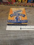 Vtg NOS Lucky Boy Double Edge Razor Blades 20 5 Blade Packs Full Display Box