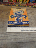 Vtg NOS Lucky Boy Double Edge Razor Blades 20 5 Blade Packs Full Display Box