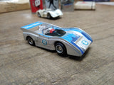 Vtg 1970's Tyco Blue Max McLaren #8 HO Scale Slot Car with Driver Nice!