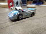Vtg 1970's Tyco Blue Max McLaren #8 HO Scale Slot Car with Driver Nice!
