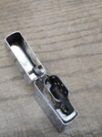 Vtg 1984 Zippo Cigarette Lighter USS KLAKRING FFG 42 Polished Chrome Nice Shape!