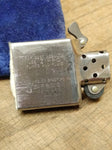 Vtg 1984 Zippo Cigarette Lighter USS KLAKRING FFG 42 Polished Chrome Nice Shape!