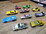 Vtg 10 Pc HOT WHEELS Redline Diecast Car Lot 1969 70 73 74 75 Short Order Mustan