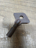 Vtg Richardson Manual Wind Mantle Wall Cabinet Clock Barrel Key
