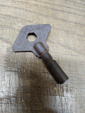 Vtg Richardson Manual Wind Mantle Wall Cabinet Clock Barrel Key