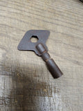Vtg Richardson Manual Wind Mantle Wall Cabinet Clock Barrel Key