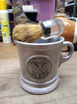 Vtg RWP 1776 1976 Pewter Shaving Mug Eveready Lucite Handle 9341 Shaving Brush