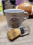 Vtg RWP 1776 1976 Pewter Shaving Mug Eveready Lucite Handle 9341 Shaving Brush