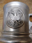 Vtg RWP 1776 1976 Pewter Shaving Mug Eveready Lucite Handle 9341 Shaving Brush