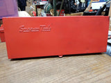 Vtg Snap On Tools Corp. KRA 104 Red Heavy Steel Tool Box 14" x 5 1/4" Nice! #1
